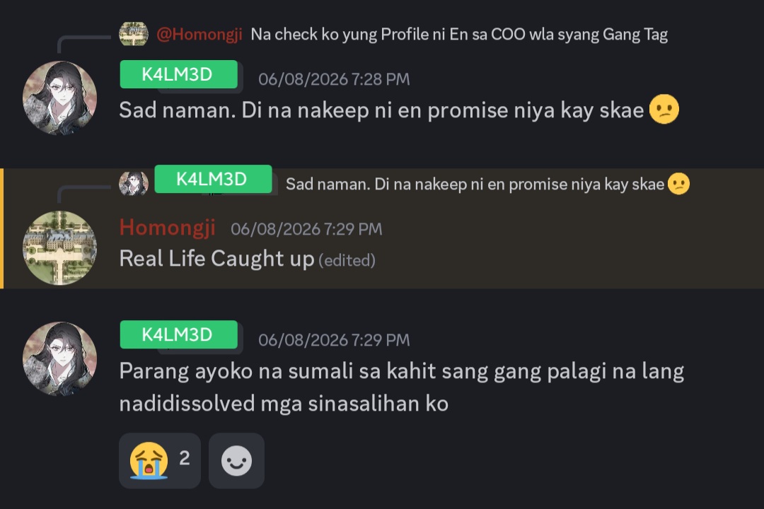 Screenshot from CCO PH Discord server of Chiiims