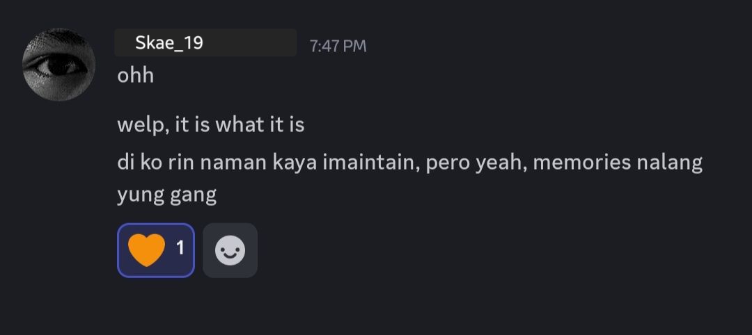 Screenshot from K4LM3D and Skae_19 Discord chat messages